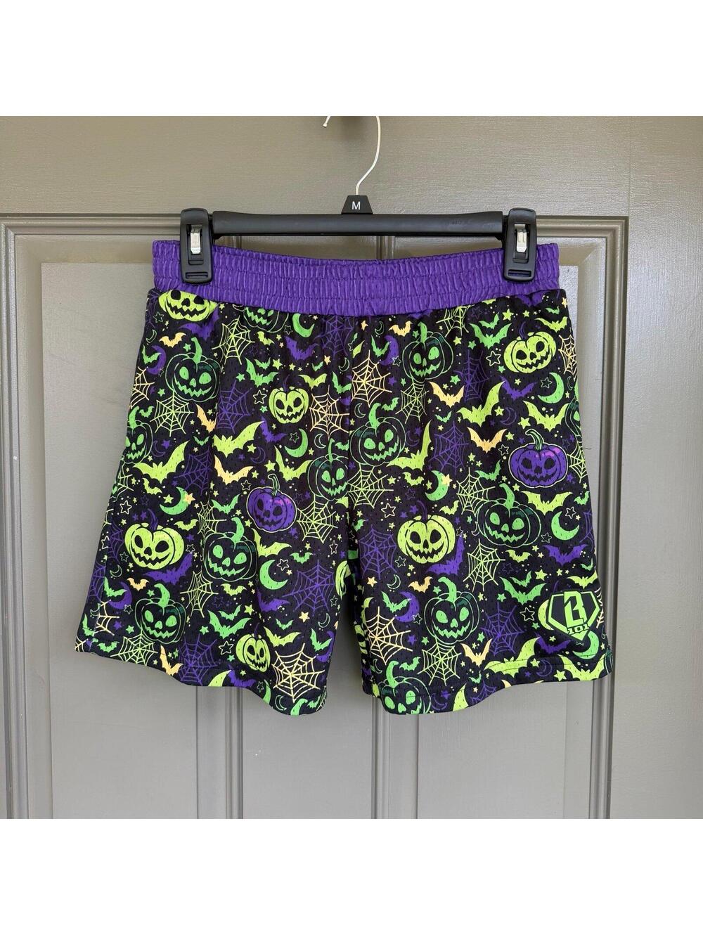 Baseball Lifestyle 101 Spooky SZN Youth Shorts - Size YXL (Halloween)